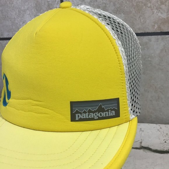 Patagonia Yellow Hat Mesh Back Adjustable Ball Cap - Picture 2 of 7